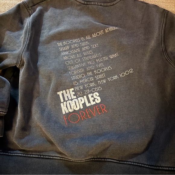 The Kooples Leopard Graphic Crewneck, Made in Portugal (Size 1, fits S/M) - Picture 9 of 11